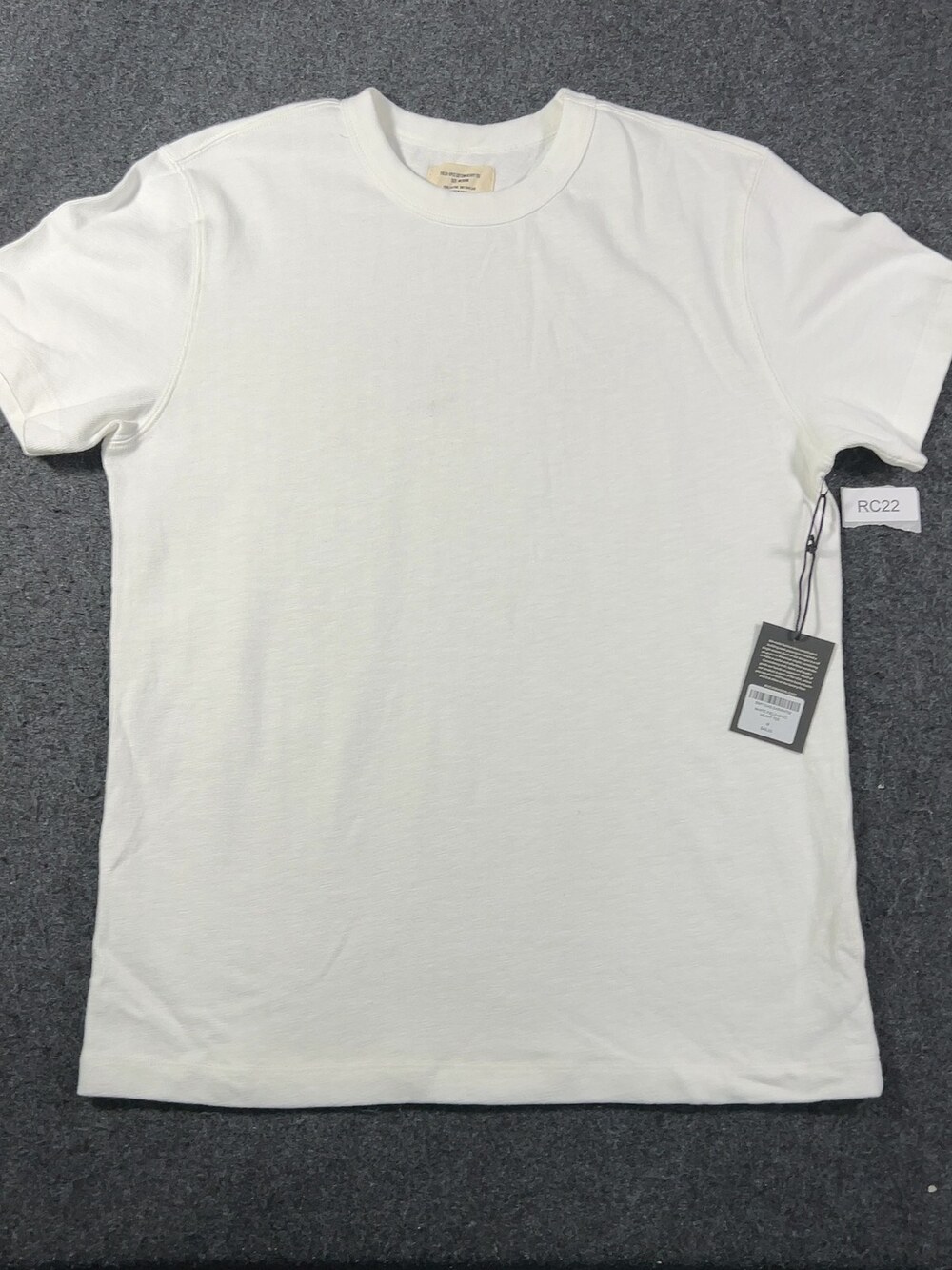 Buck Mason White Field-Spec Cotton Heavy Tee Mens Sz Medium NWT Msrp55 [RC22]